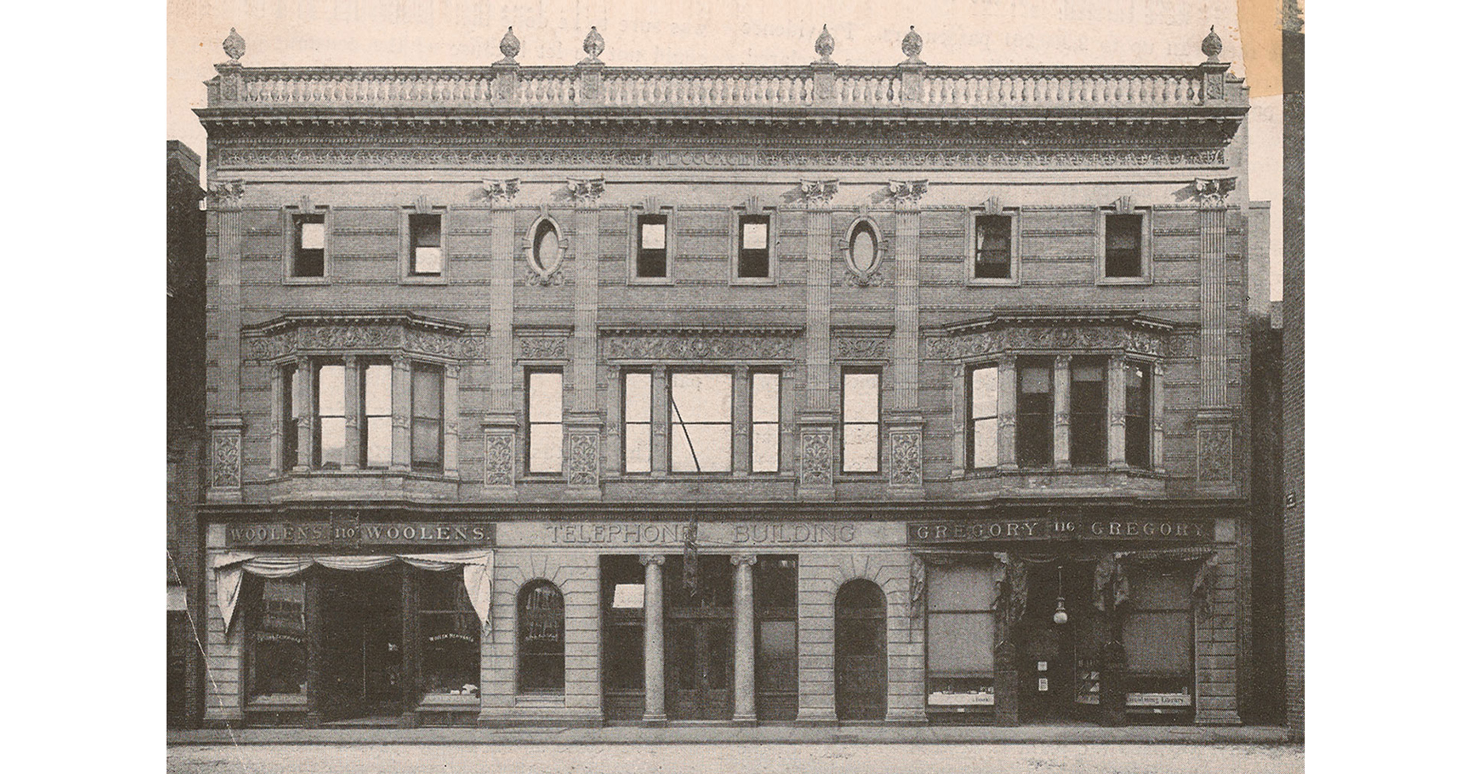 historic photo the telephone building providence